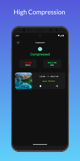 Compress Photos & Videos Size ekran görüntüsü