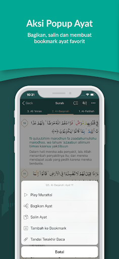 Al Quran Indonesia ekran görüntüsü