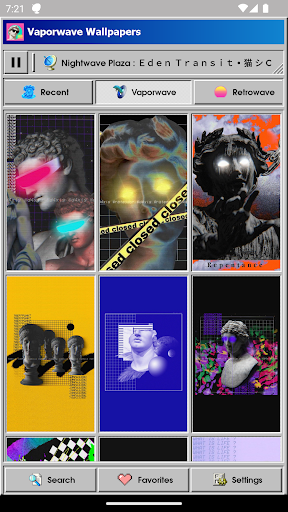Vaporwave Wallpapers & Radio ekran görüntüsü