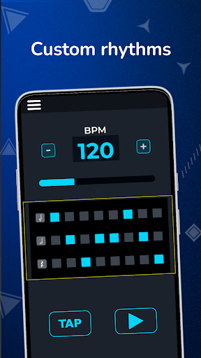 Tap Metronome: hassas metronom ekran görüntüsü