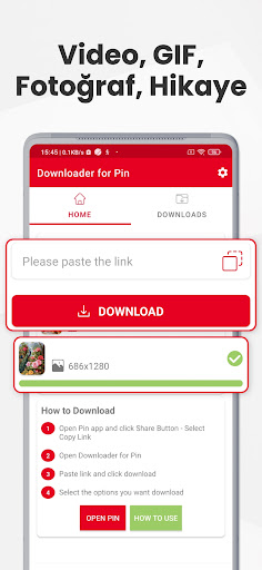 Pinterest Video indirici ekran görüntüsü