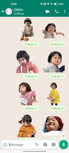 Cute Jinmiran Stickers ekran görüntüsü
