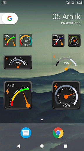 Gauge Battery Widget ekran görüntüsü