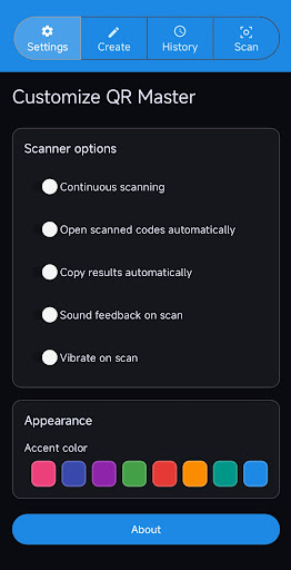 QR Master - Generator Scanner ekran görüntüsü