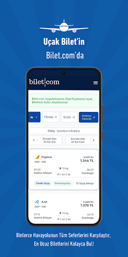 Bilet.com: Uçak Otobüs Feribot ekran görüntüsü