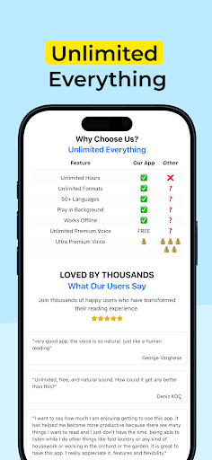 TTS Reader Pro Read Text Aloud ekran görüntüsü