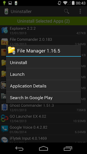 Uninstaller ekran görüntüsü