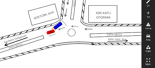 Kaza Kroki ve Tespit Tutanağı ekran görüntüsü
