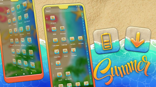 Summer Beach Launcher Theme ekran görüntüsü