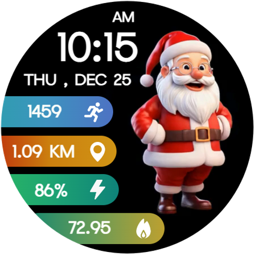 Animated Santa WatchFace -Wear