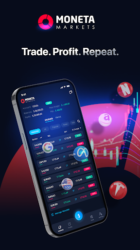 Moneta Markets AppTrader ekran görüntüsü