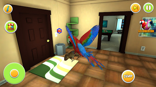 Parrot Simulator: Pet World 3D ekran görüntüsü