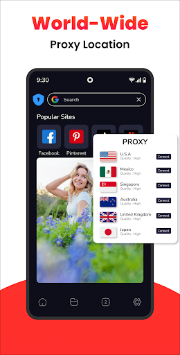Proxy Browser - Fast & Private ekran görüntüsü