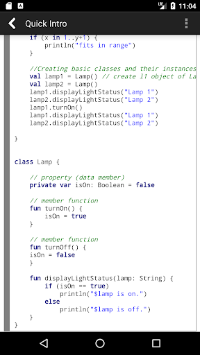 Kotlin Programming Compiler ekran görüntüsü