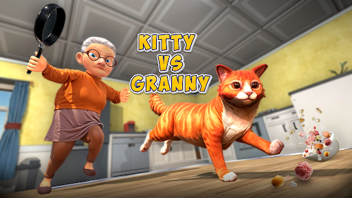 Kitty vs Granny - Kedi Sim 3D ekran görüntüsü