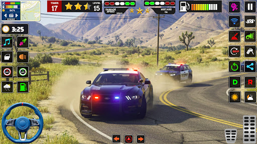 US Police Chase Car Game 3d ekran görüntüsü