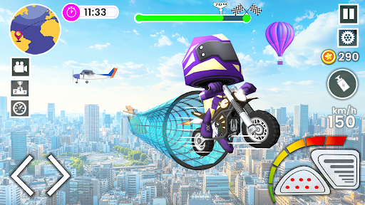 Toon Moto Bikes Stunts Racer ekran görüntüsü