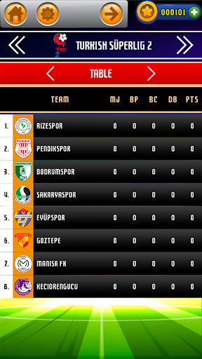 Süper Lig Türkiye Futbol Oyunu ekran görüntüsü