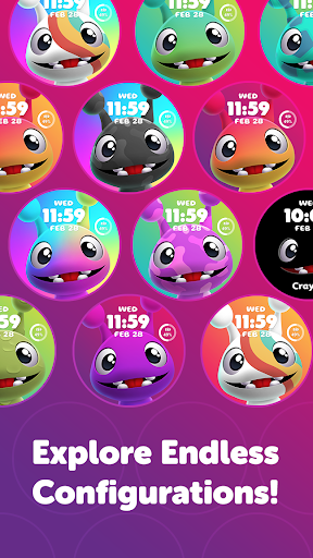 Crayola Pets Watch Face ekran görüntüsü