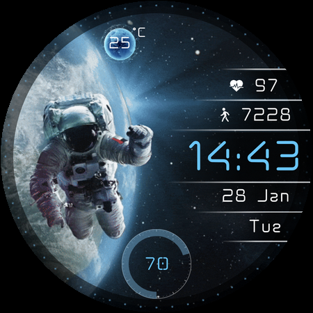 Orbit Time Saat Yüzü ekran görüntüsü
