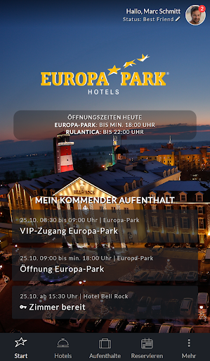 Europa-Park Hotels ekran görüntüsü
