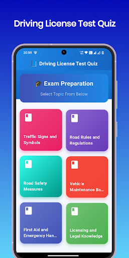 Driving License Test Quiz ekran görüntüsü