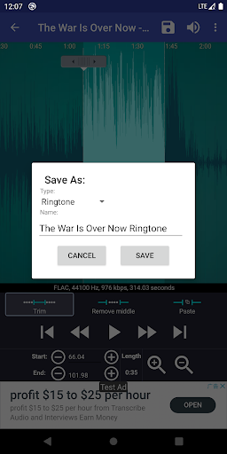 Ringtone Maker:create ringtone ekran görüntüsü