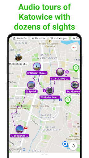 Katowice Tour Guide:SmartGuide ekran görüntüsü
