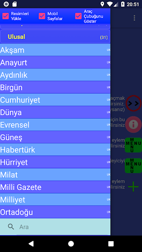 Dünya ve Türkiye Gazeteleri ekran görüntüsü