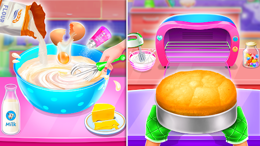 Sweet Bakery: Baking Cake Game ekran görüntüsü