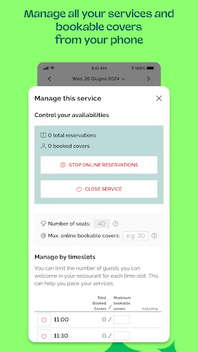 TheFork Manager ekran görüntüsü