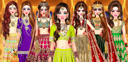 Indian Game Makeup & Dress up ekran görüntüsü