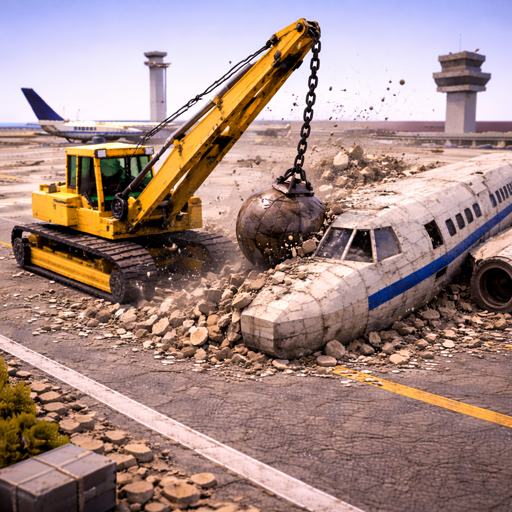 City Airport Tear Down 3D ekran görüntüsü