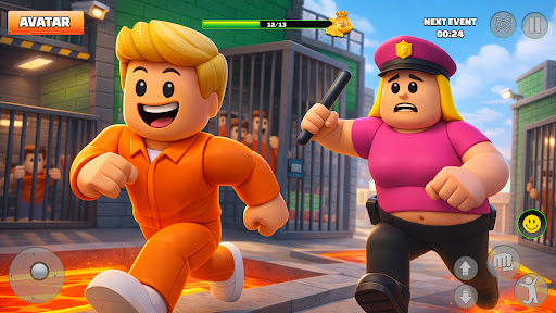 Prison Runner: Obby Parkour 3d ekran görüntüsü