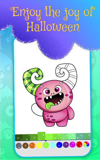 Kids Coloring: Halloween Monst ekran görüntüsü