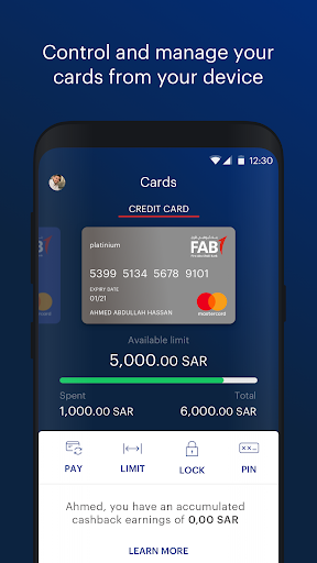 FAB Mobile Banking (KSA) ekran görüntüsü