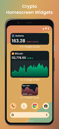 Crypto Widget ekran görüntüsü