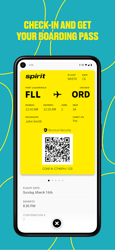 Spirit Airlines ekran görüntüsü