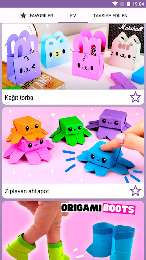 Kağıt zanaat nasıl yapılır ekran görüntüsü