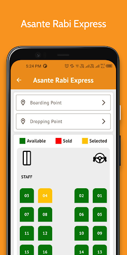 Asante Rabi Express ekran görüntüsü