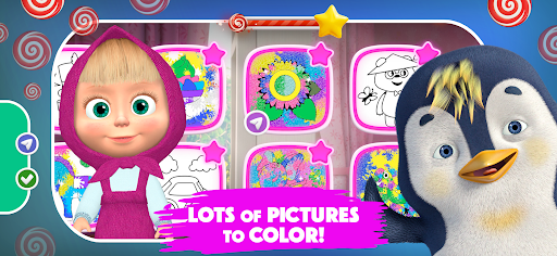 Masha and the Bear: Coloring ekran görüntüsü