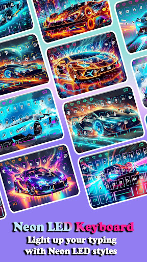 Racing Sports Car Keyboard ekran görüntüsü