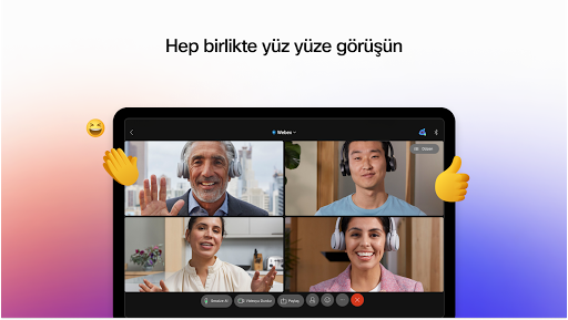 Webex Meetings ekran görüntüsü