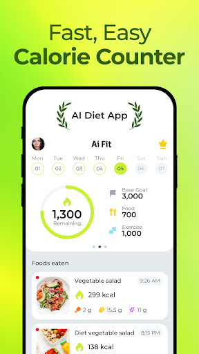 AiFit: Easy Calorie Counter ekran görüntüsü