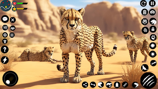 Vahşi Çita Aile Sim 3D ekran görüntüsü