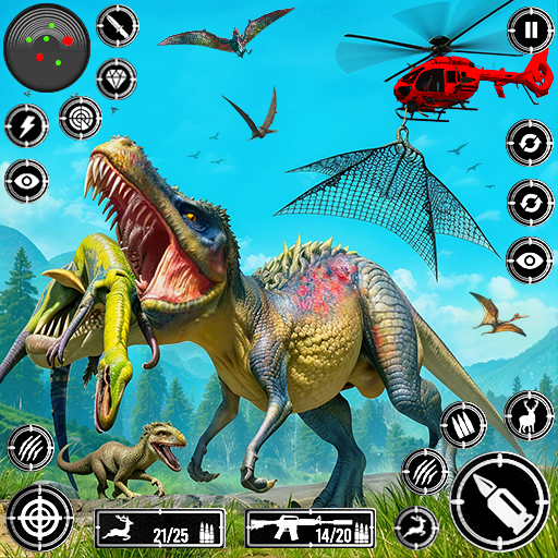Wild Dino Hunting Gun Games