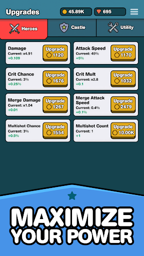 Hero Defense: Merge TD ekran görüntüsü
