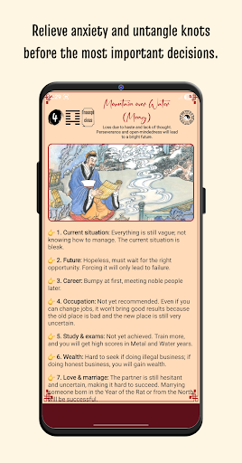 Ching 64 Hexagrams Oracle ekran görüntüsü
