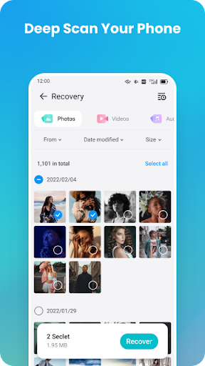 Recover Everything: Photo&Data ekran görüntüsü