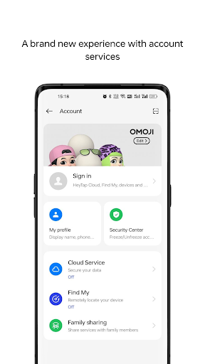 OnePlus Account ekran görüntüsü